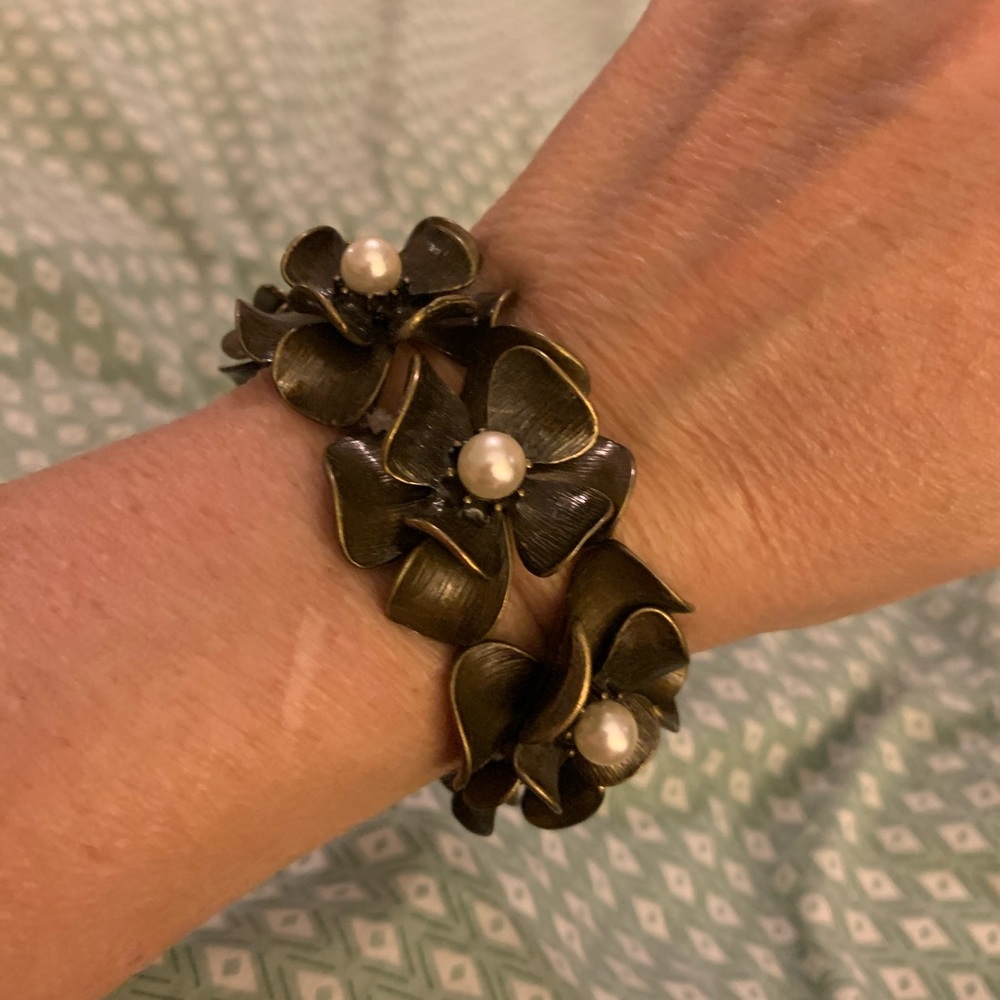 Plunder Bronze/Pearl bracelet